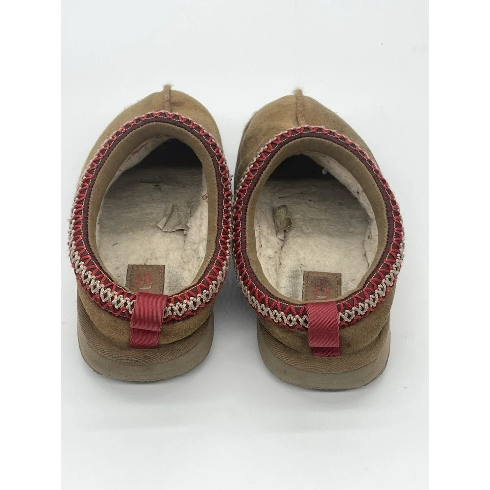 UGG Kid's Tazz Slippers Shoes Sz 2 Sand Tan Clogs Slip On Casual Comfy Girls